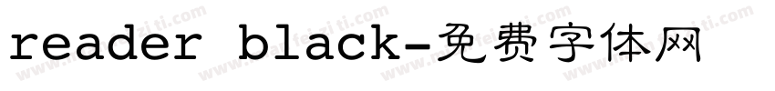reader black字体转换